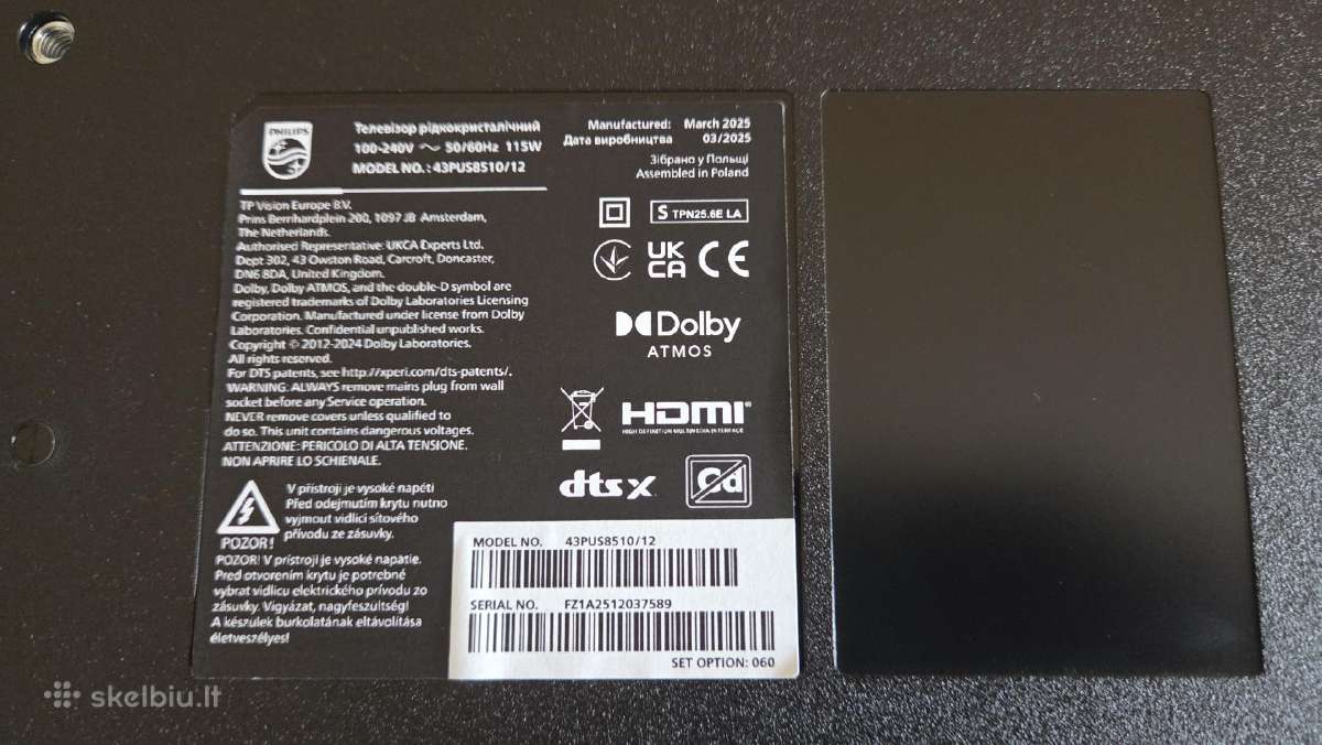 Philips 4k Qled televizorius - nuotraukos Nr. 5