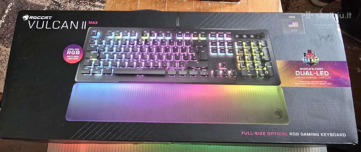 Roccat Vulcan II Max juoda mechaninė klaviatūra - nuotraukos Nr. 2