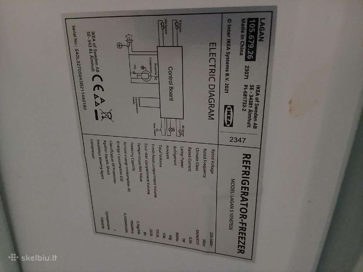 Šaldituvas Ikea Lagan - nuotraukos Nr. 3