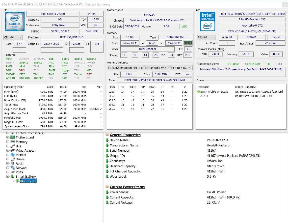 Hp 250 G6 - nuotraukos Nr. 6