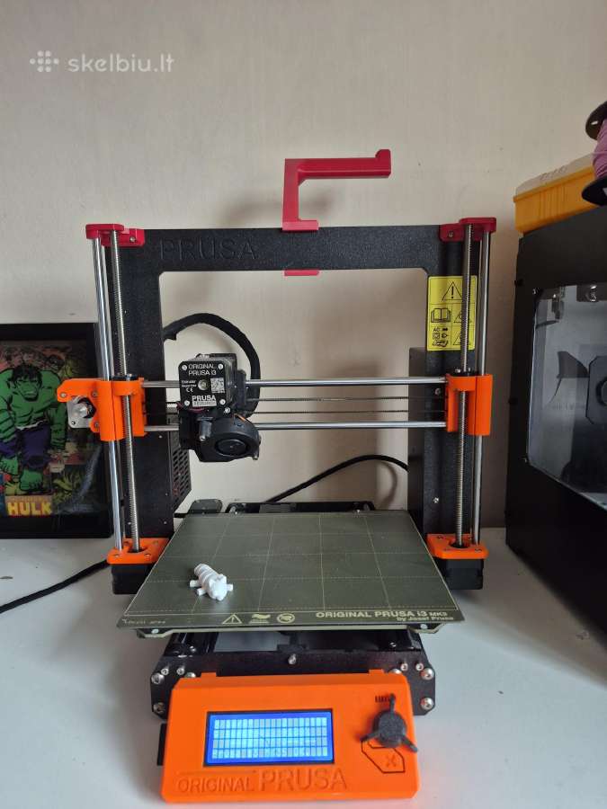 Prusa Mk3s+ 3D spauzdintuvas - nuotraukos Nr. 4