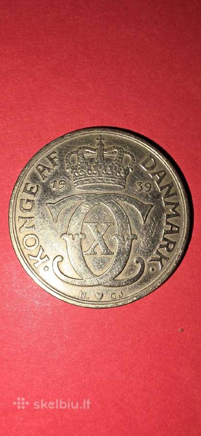 Danija 2 kronos 1939 - nuotraukos Nr. 2