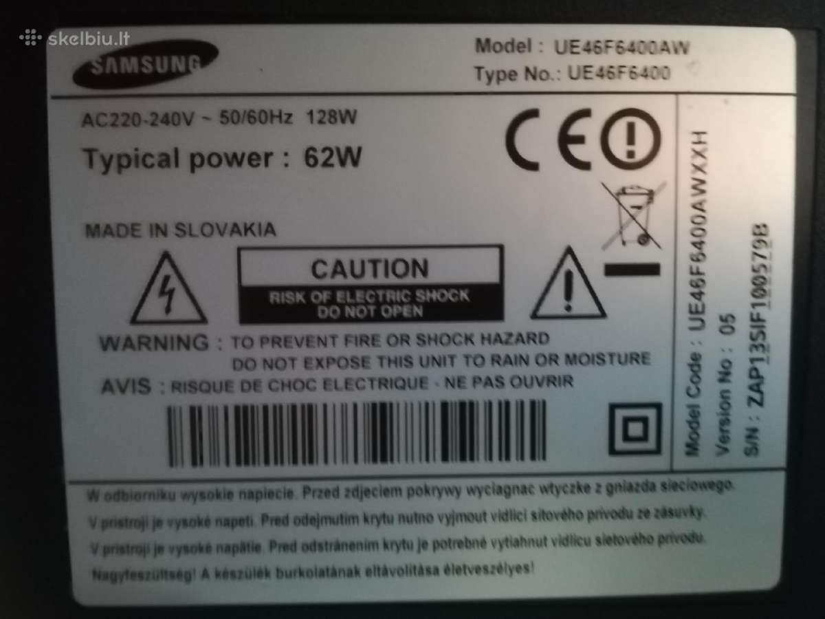 Samsung Ue46f6400 117cm „Full HD“ Smart TV „wi-fi“ - nuotraukos Nr. 12