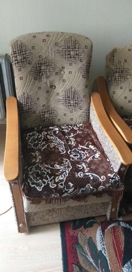 Svetaines komplektas sofa lova plius du foetliai - nuotraukos Nr. 2