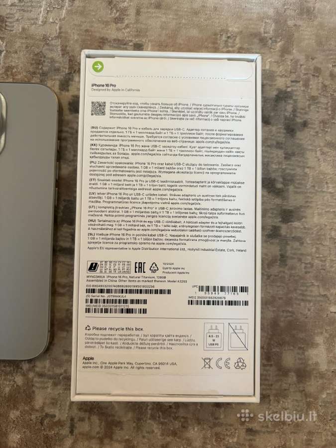 iPhone 16 pro idealios būklės - nuotraukos Nr. 8