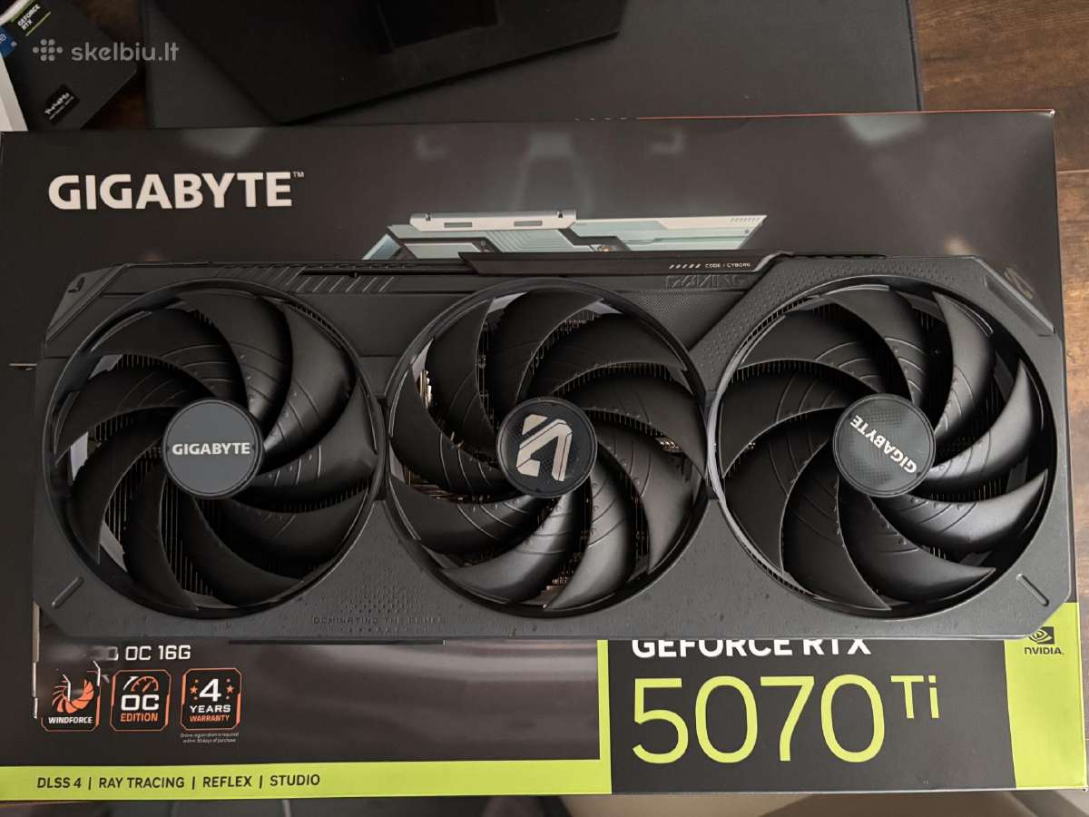 Nvidia geforce rtx 5070 ti beveik naujas - nuotraukos Nr. 6