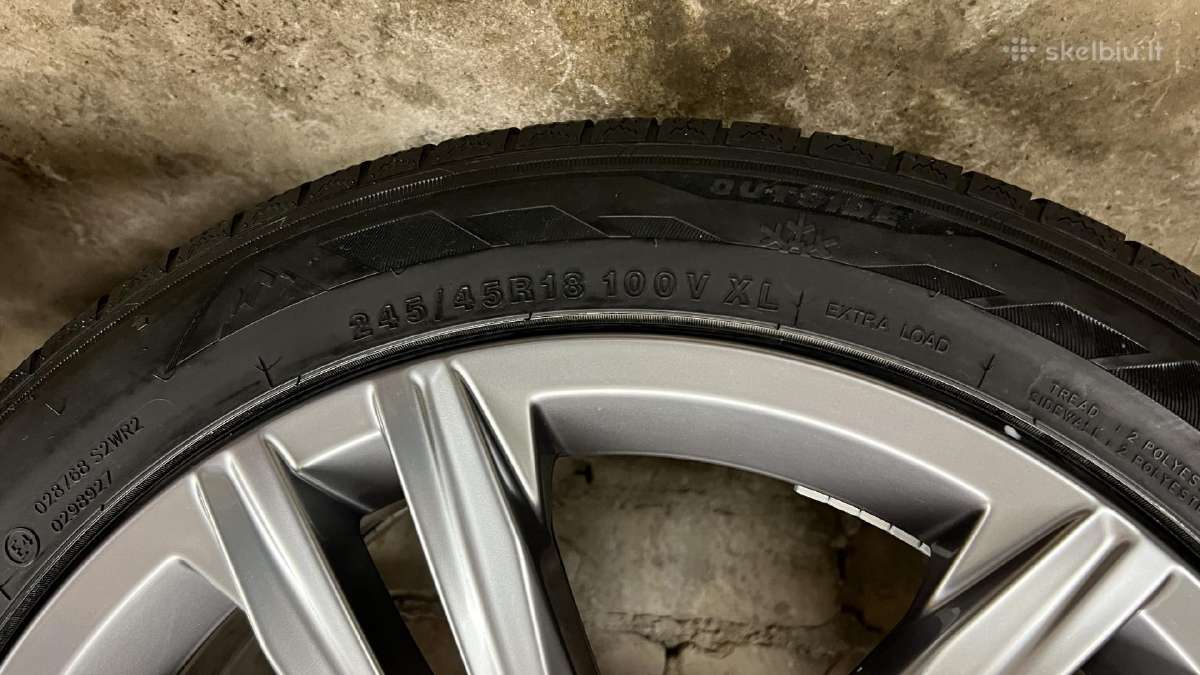 VW ratlankiai Sebring su žiem. padangom 245/45/r18 - nuotraukos Nr. 8