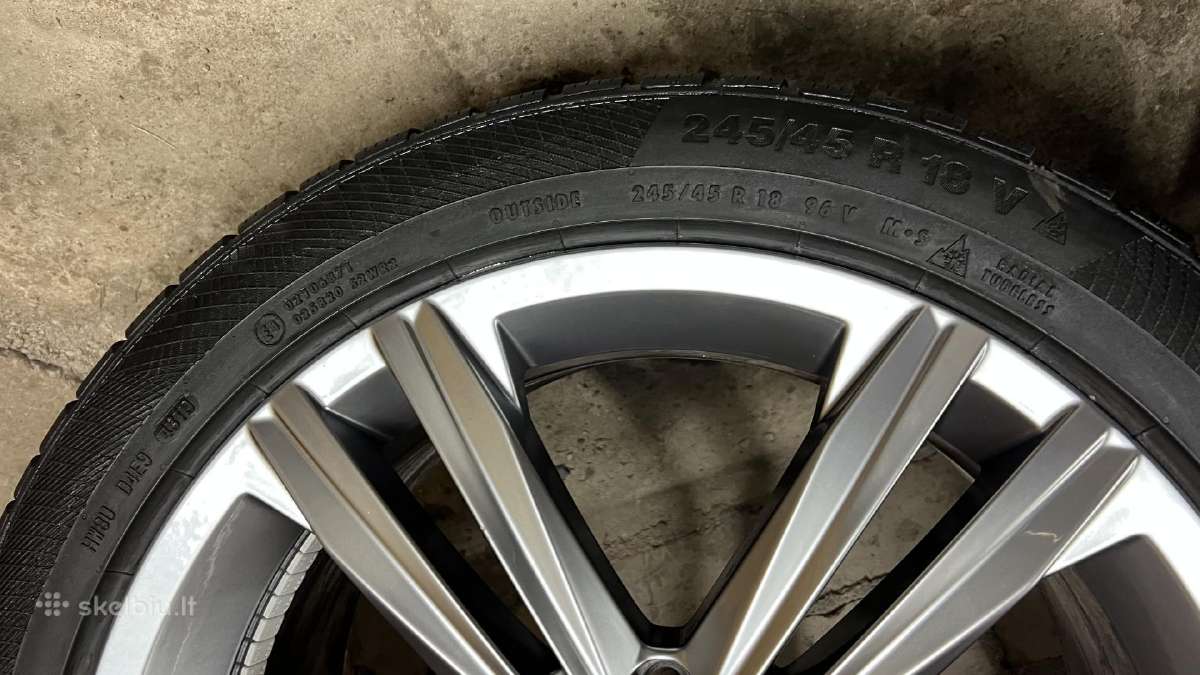 VW ratlankiai Sebring su žiem. padangom 245/45/r18 - nuotraukos Nr. 11
