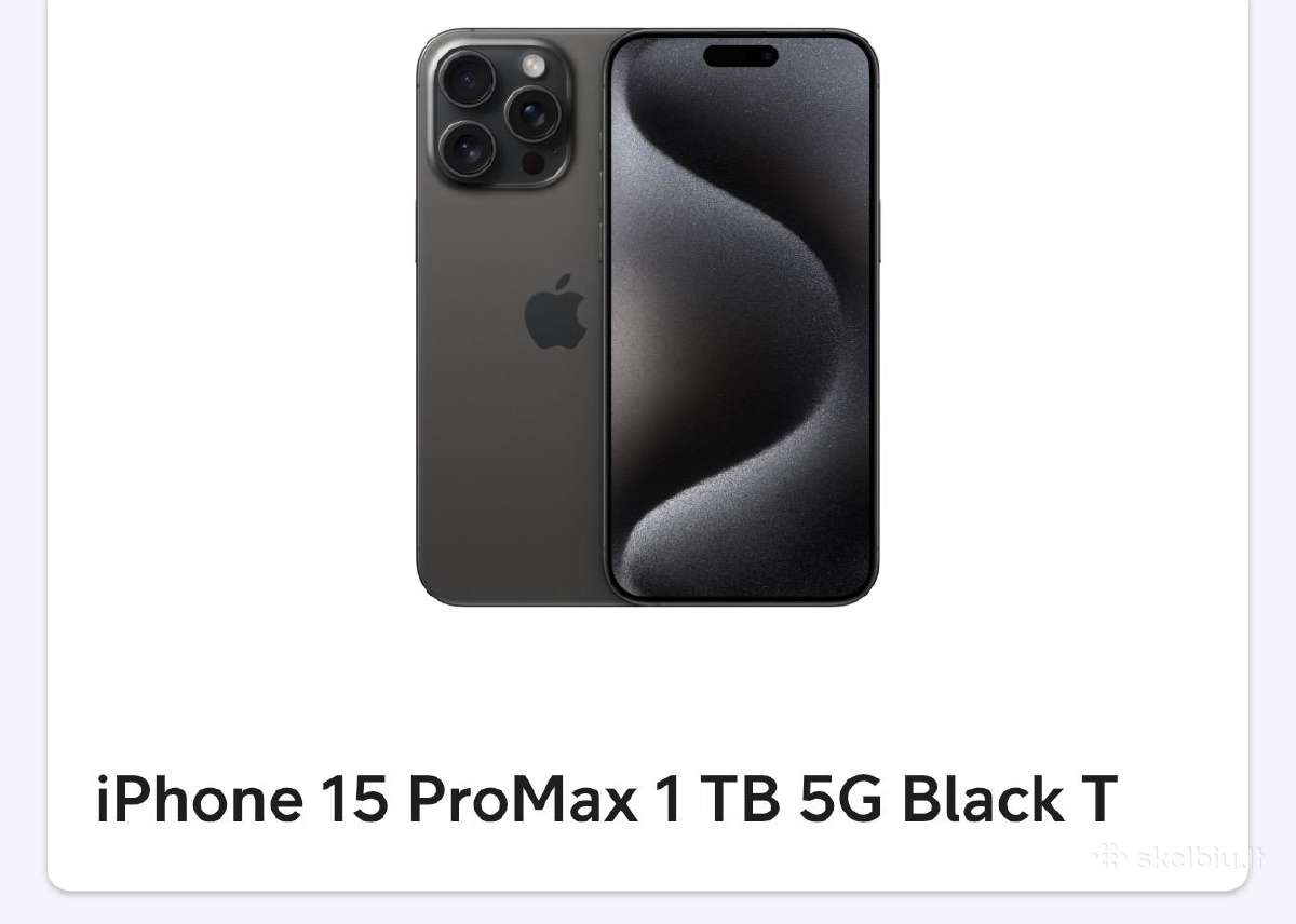iPhone 15 pro max 1 TB. - nuotraukos Nr. 10