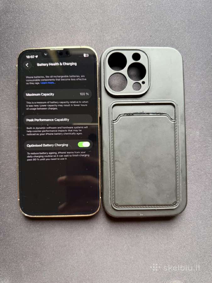 iPhone 256 GB Auksinės spalvos 100% battery health - nuotraukos Nr. 2