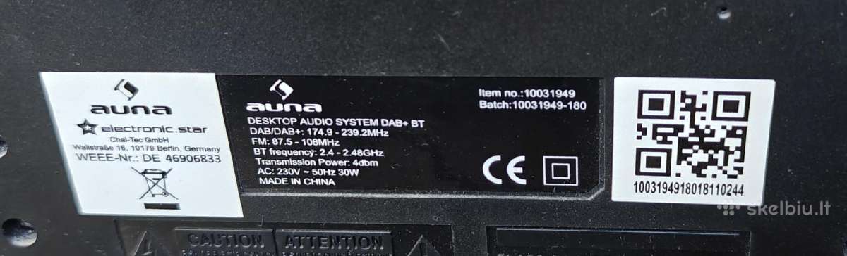 Auna Dab CD Radio - nuotraukos Nr. 3