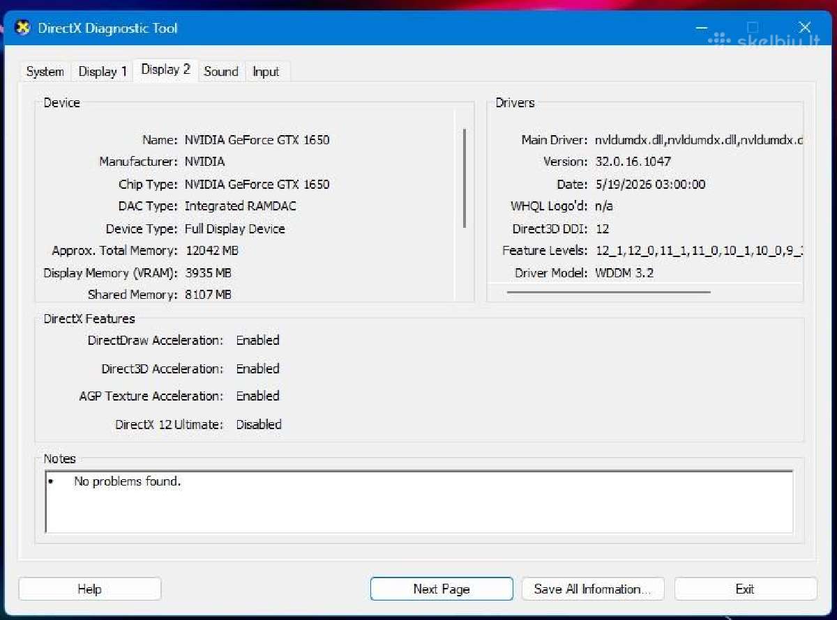 Acer Gaming i7 / 16 GB / 512 GB SSD / Gtx / 17.3" - nuotraukos Nr. 6