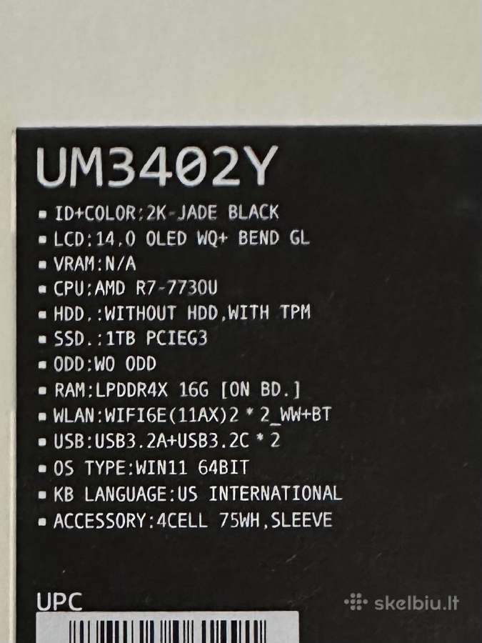 Asus Zenbook 14 Oled - nuotraukos Nr. 14