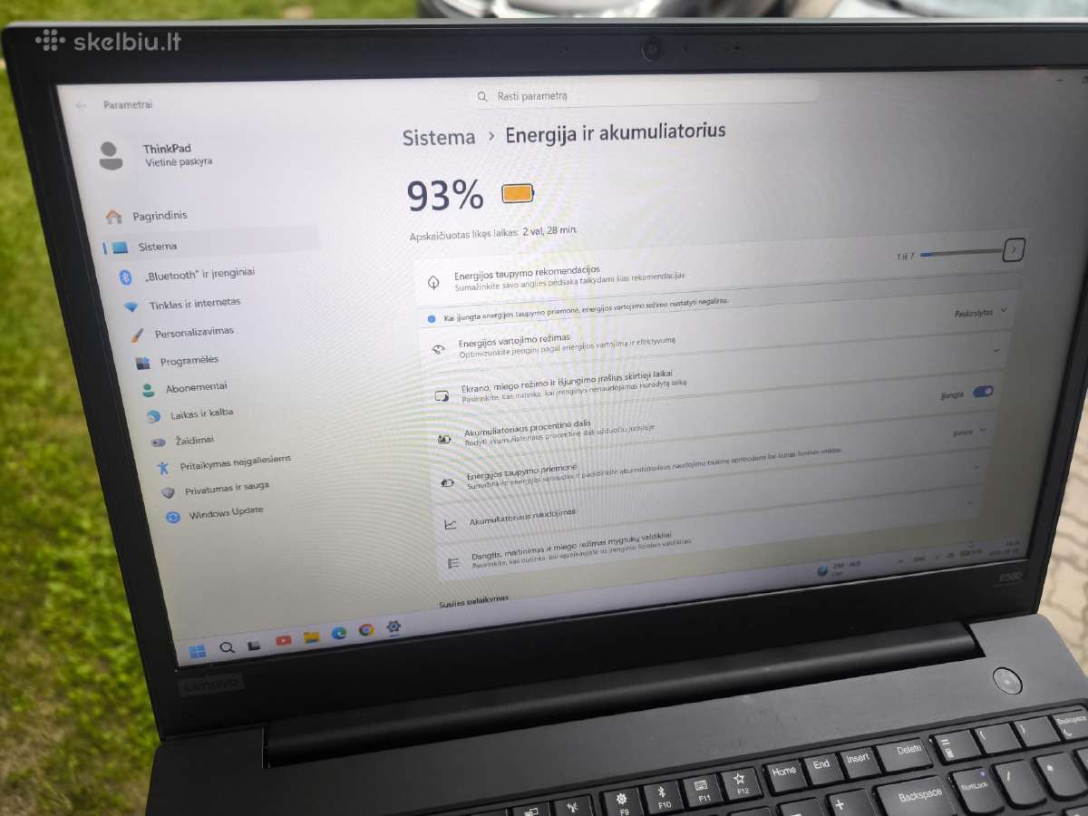 Thinkpad i7 8th/16gb/rx 550/w11 - nuotraukos Nr. 10