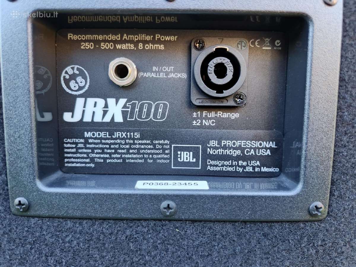 Garso kolonėlės Jbl jrx 115i - nuotraukos Nr. 6