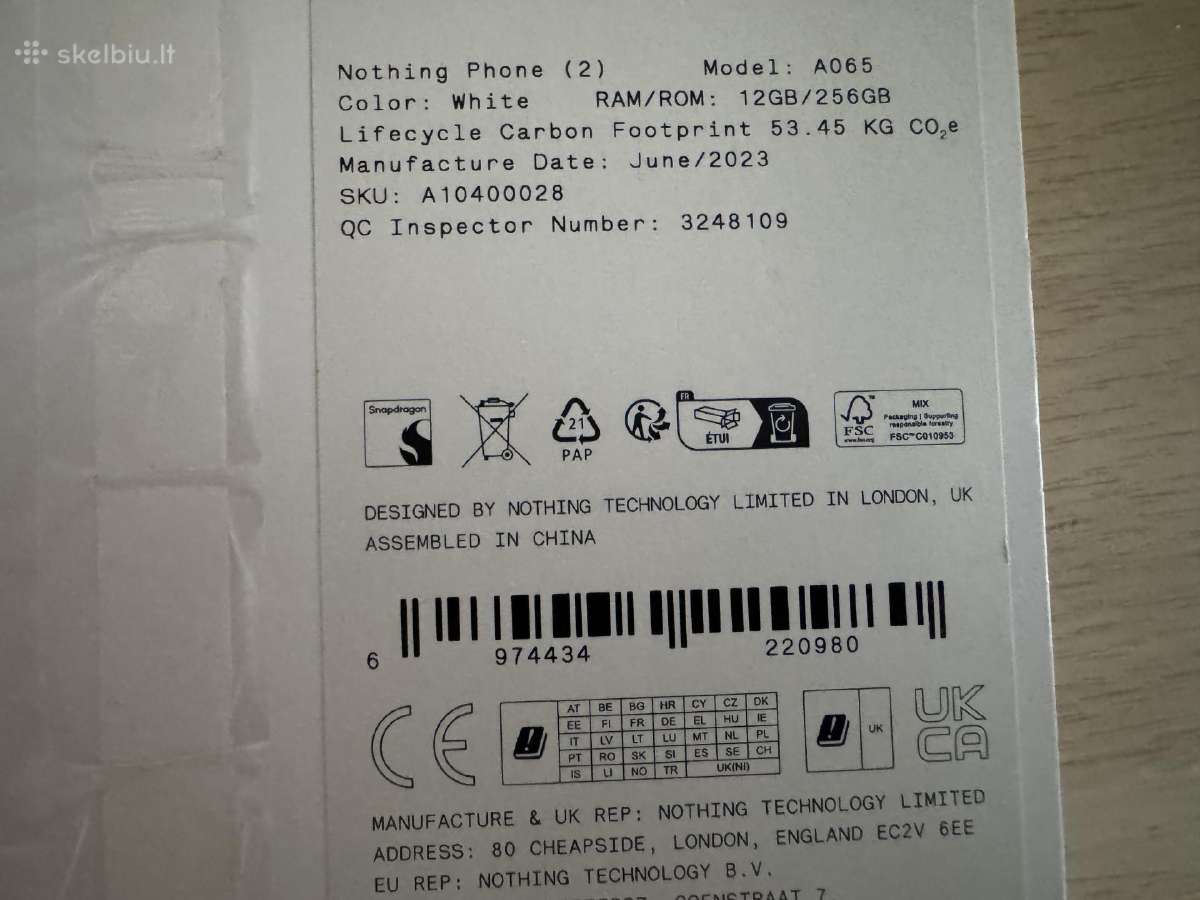 Nothing phone 2 12/256gb - nuotraukos Nr. 3