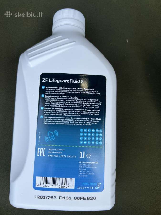 Automatinės greičiu dėžes tepalas Bmw G30 - nuotraukos Nr. 2