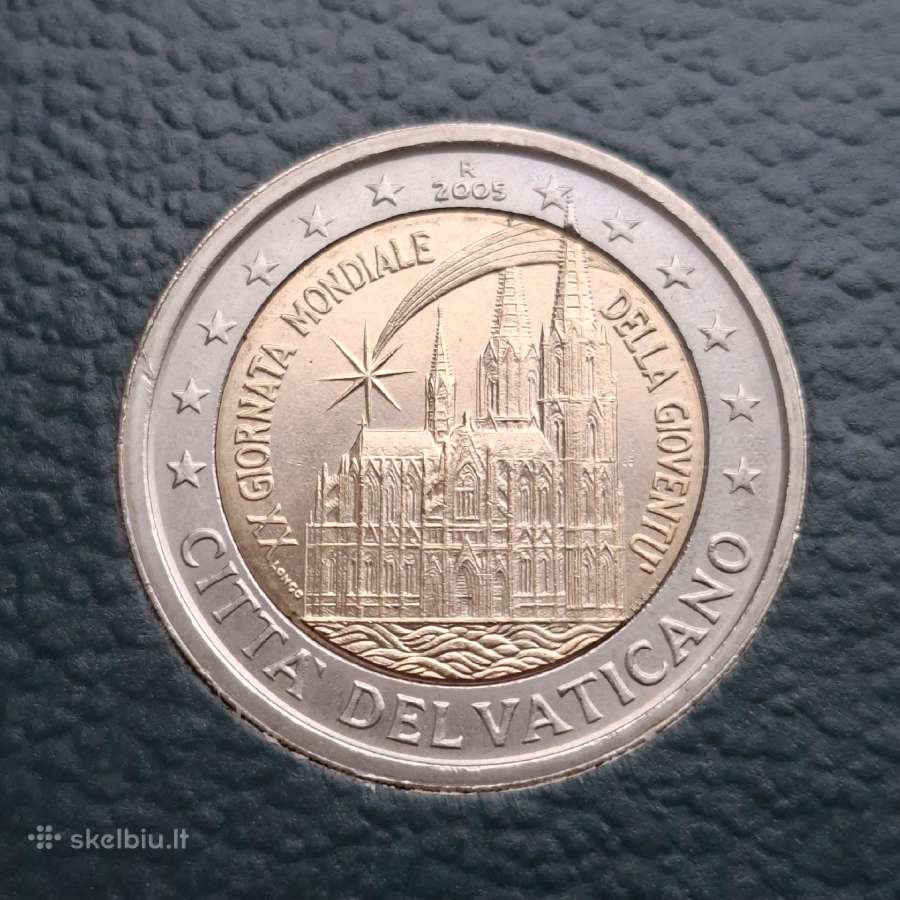 Vatikano proginė 2 eurų moneta. - nuotraukos Nr. 3