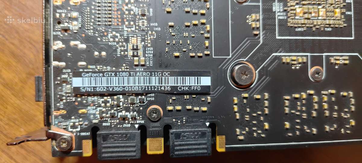 Msi Geforce Gtx 1080 Ti 11gb vaizdo plokštė - nuotraukos Nr. 8