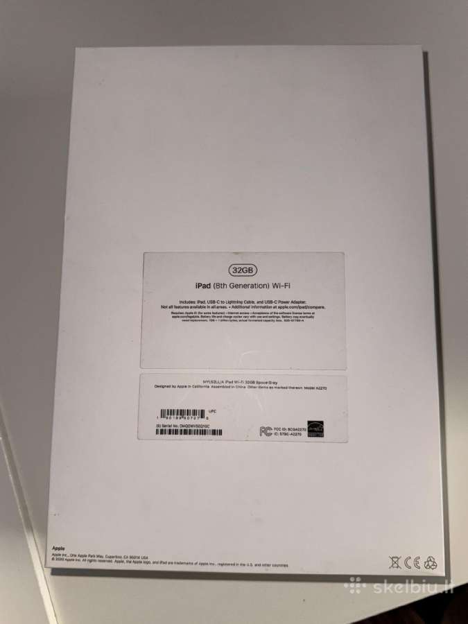 Apple iPad (8th Generation) 32gb Wi-fi Space Gray - nuotraukos Nr. 4