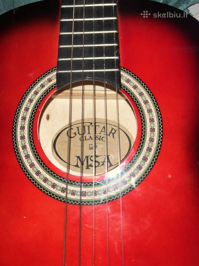 Klasikinė gitara Msa su dėklu - nuotraukos Nr. 4