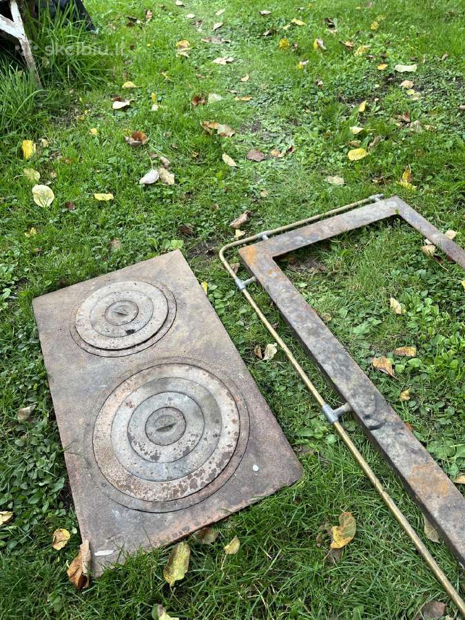 Ketaus kaitlentė, špižinės viryklės plokštė - nuotraukos Nr. 2