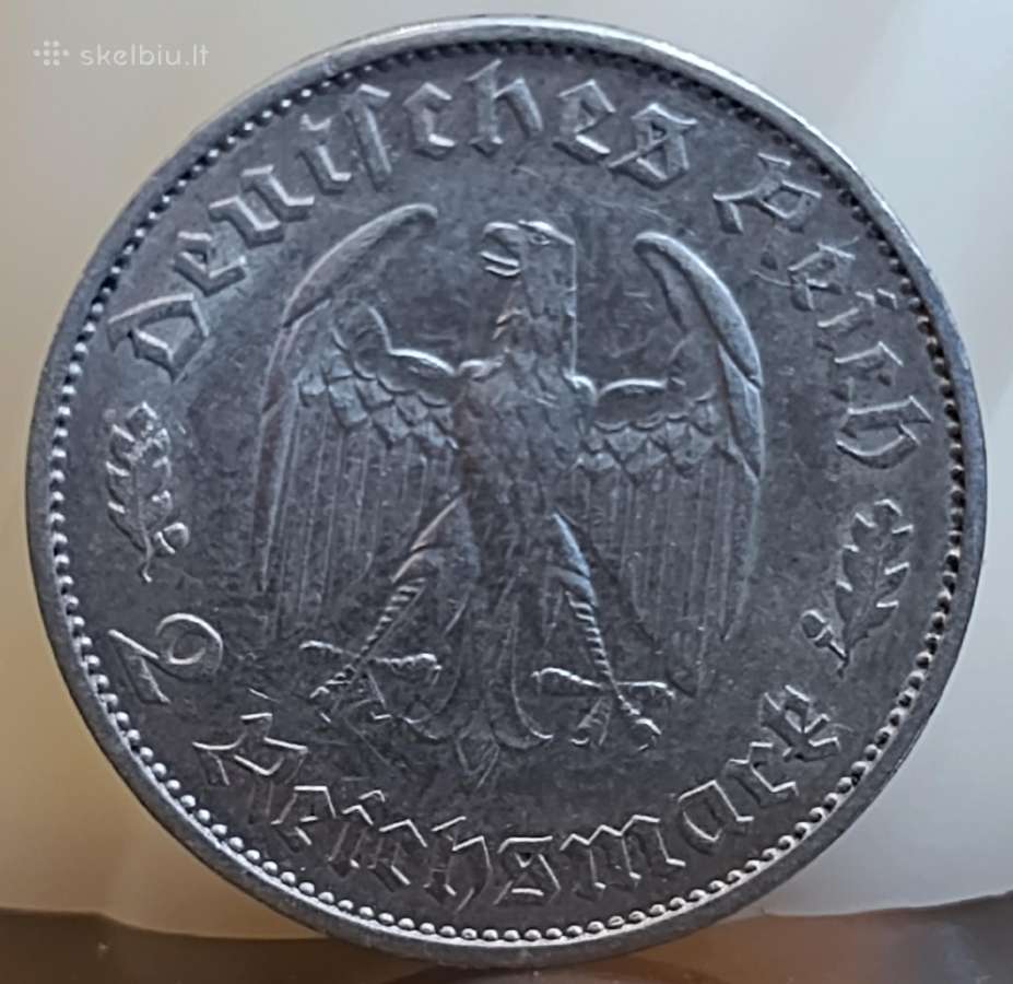 Trečiasis Reichas 2 reichsmarkės - nuotraukos Nr. 7