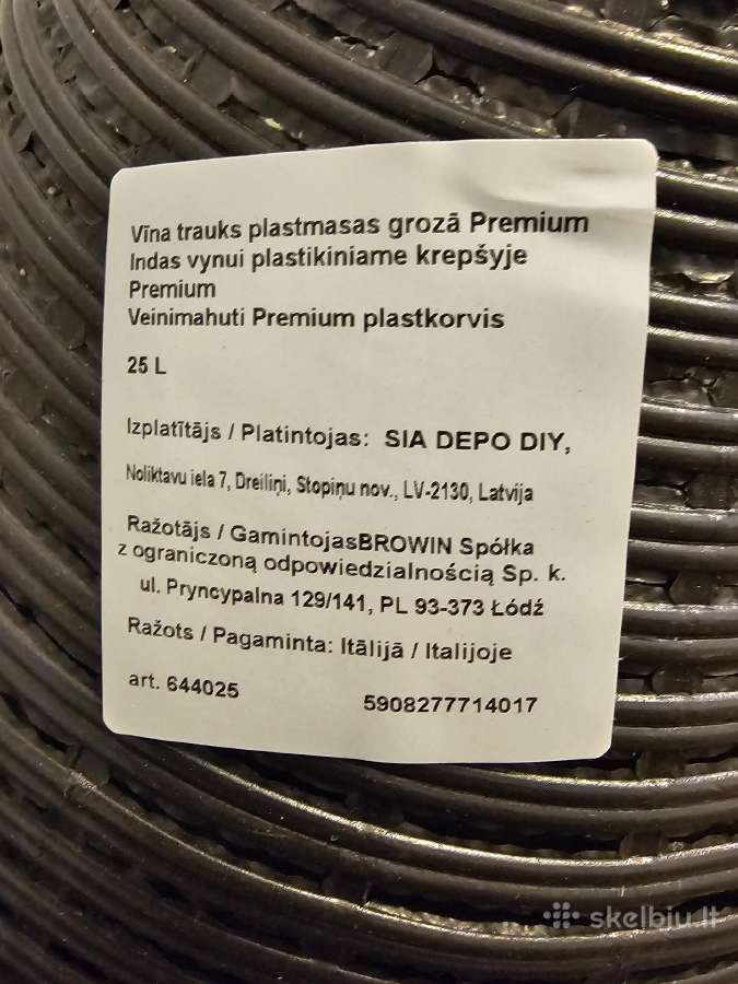 Indas vynui 25 litrų, Premium Browin - nuotraukos Nr. 2