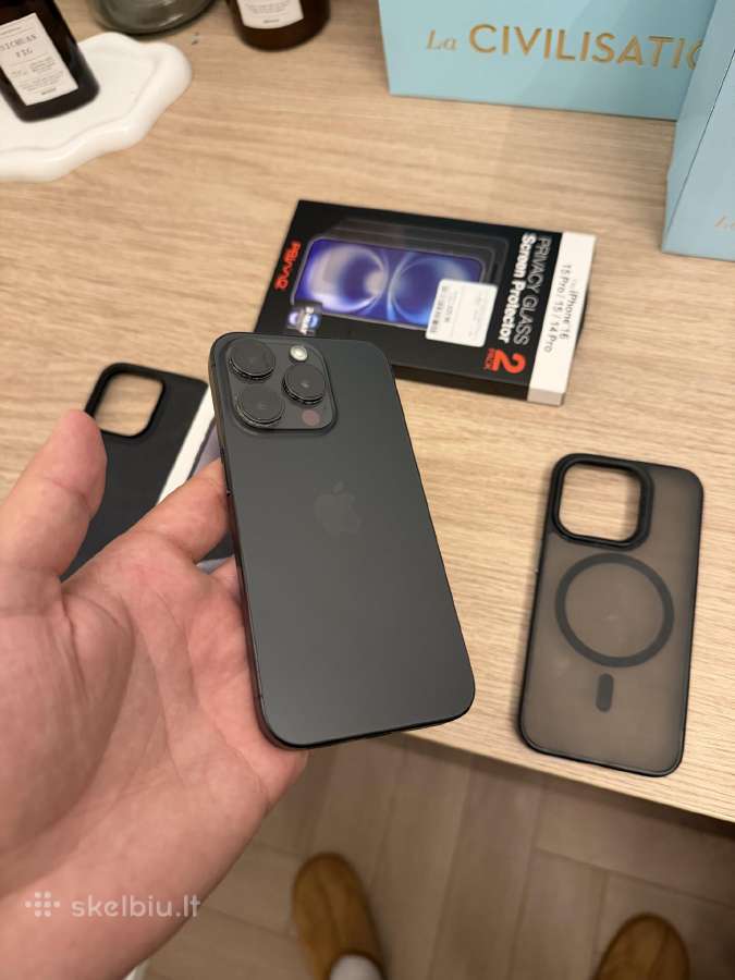 iPhone 15 Pro 128 GB, juodas - nuotraukos Nr. 2