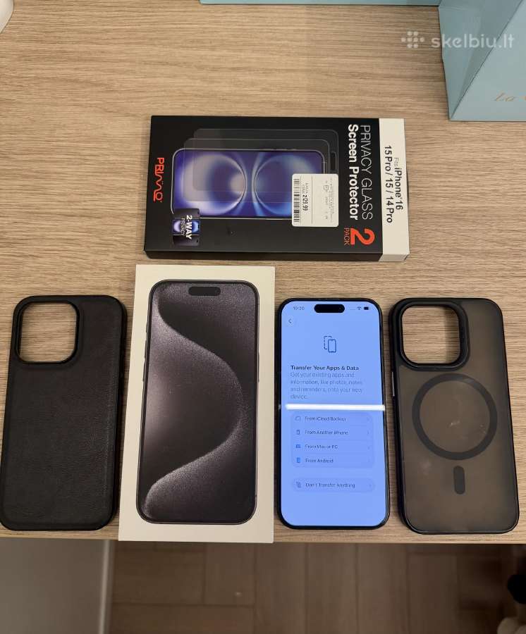 iPhone 15 Pro 128 GB, juodas - nuotraukos Nr. 5