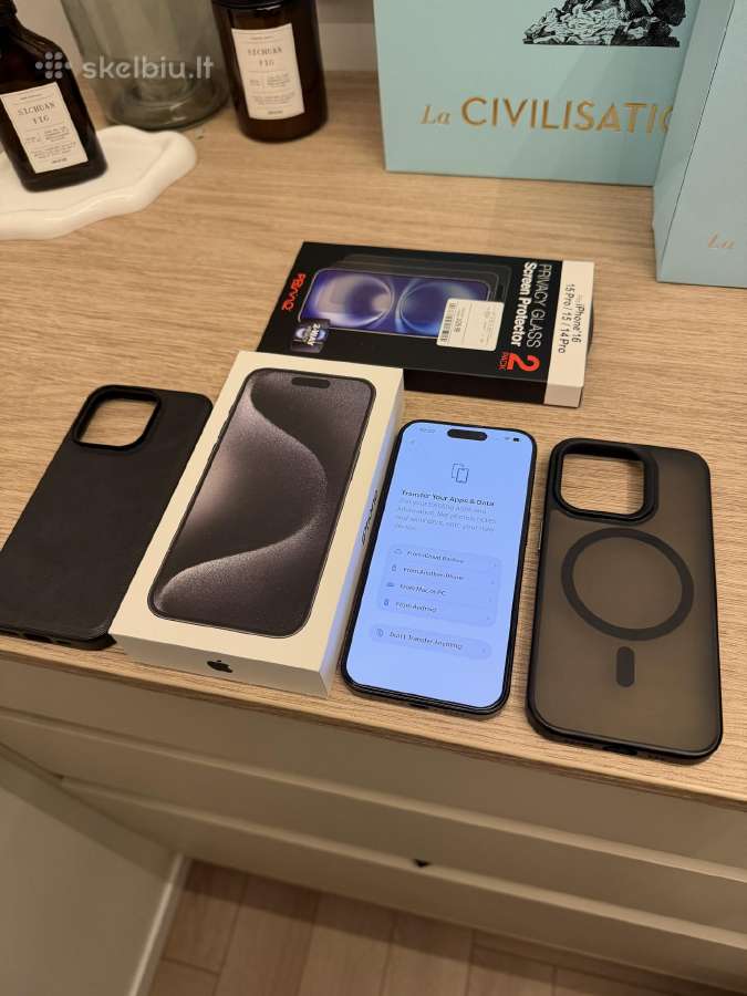 iPhone 15 Pro 128 GB, juodas - nuotraukos Nr. 6