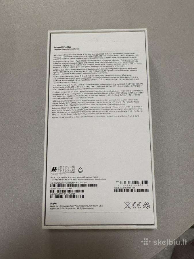 iPhone 15 Pro Max, 256gb, Titanium - nuotraukos Nr. 14