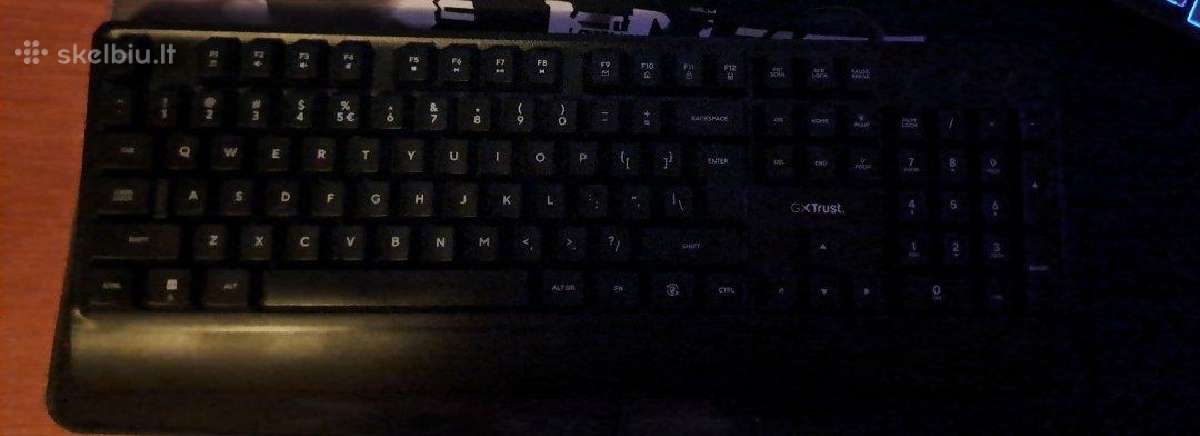Trust Gxt 792 Quadrox. Klavetura Utena iš ranku - nuotraukos Nr. 2