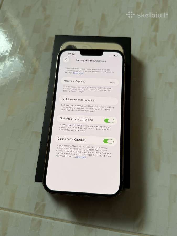iPhone 13 Pro Max 256gb Gold - nuotraukos Nr. 6
