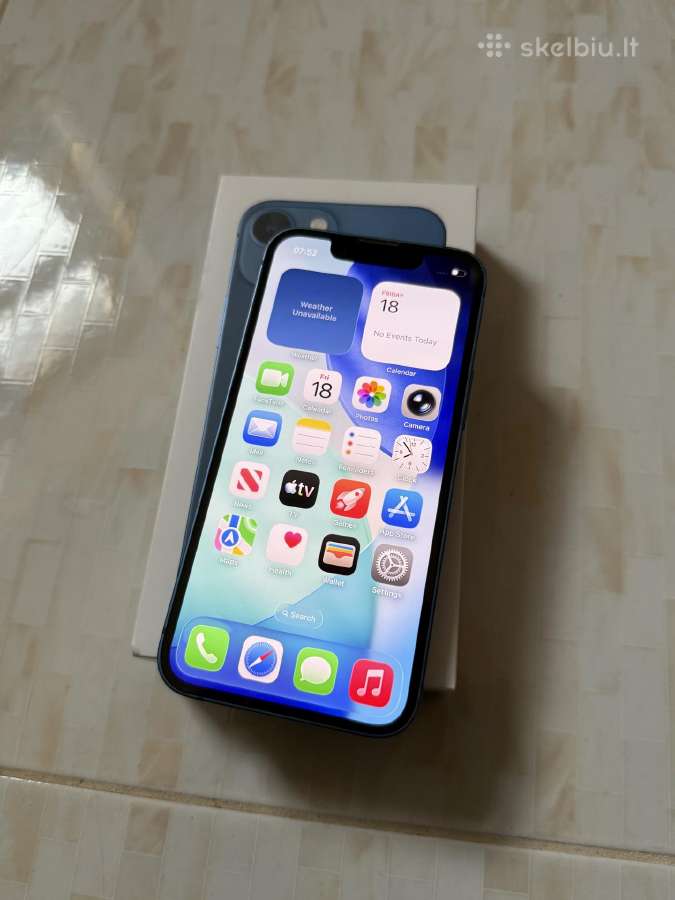 iPhone 13 mini 128gb Blue - nuotraukos Nr. 2