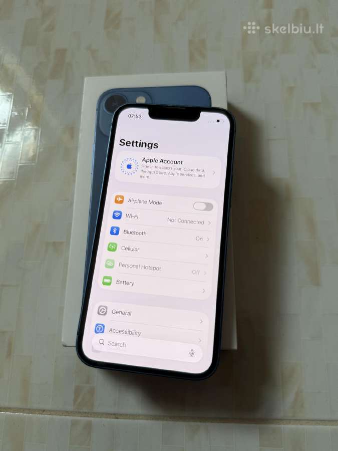 iPhone 13 mini 128gb Blue - nuotraukos Nr. 3