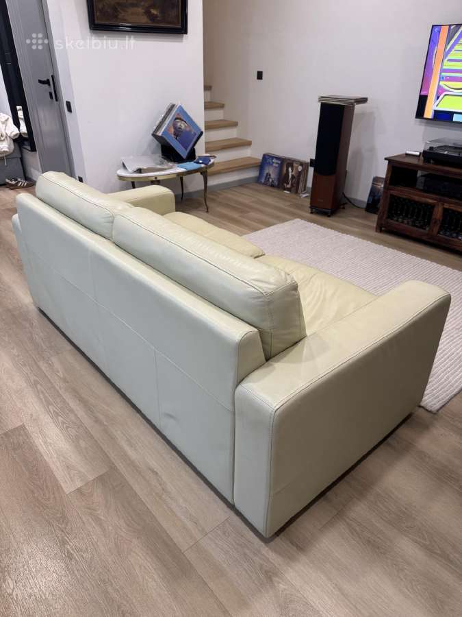Odinė sofa - nuotraukos Nr. 3