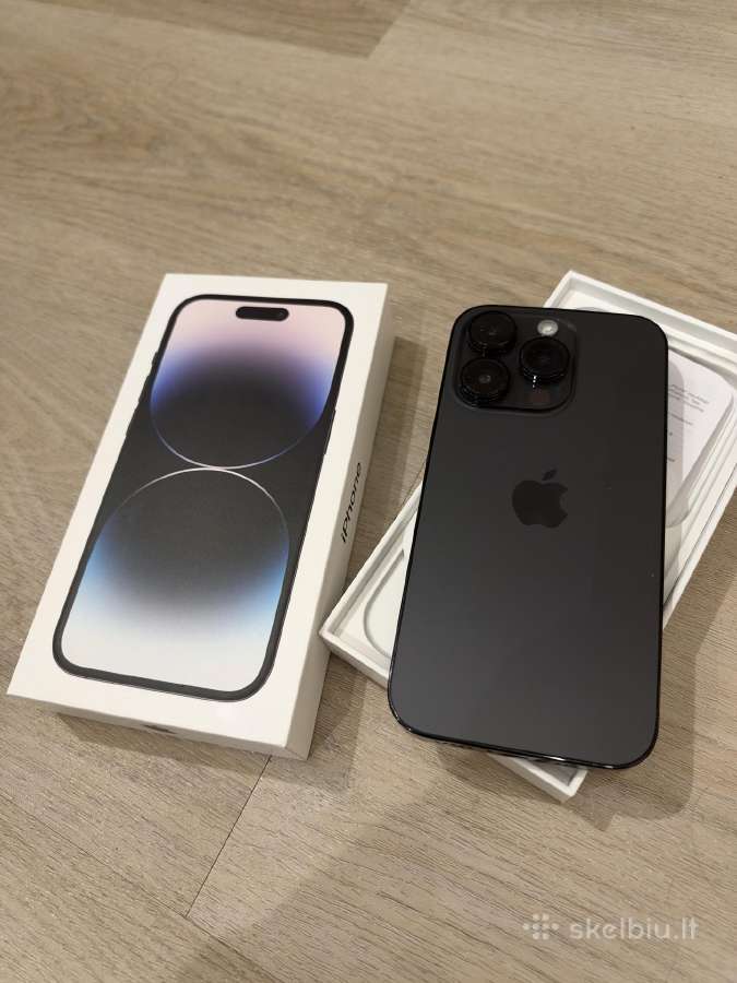 iPhone 14 pro, space black, 128gb - nuotraukos Nr. 2