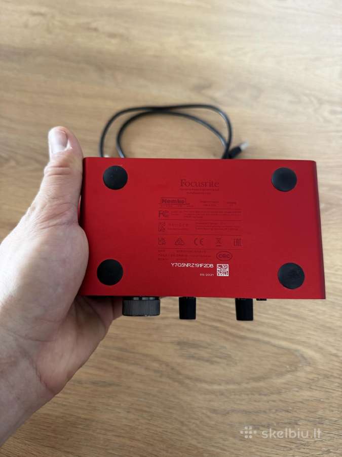 Focusrite Scarlett Solo 2nd Gen garso plokštė - nuotraukos Nr. 5
