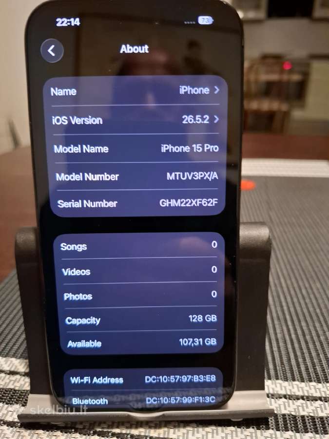 iPhone 15 Pro Titanium black - nuotraukos Nr. 10