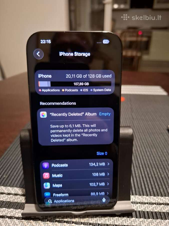 iPhone 15 Pro Titanium black - nuotraukos Nr. 12