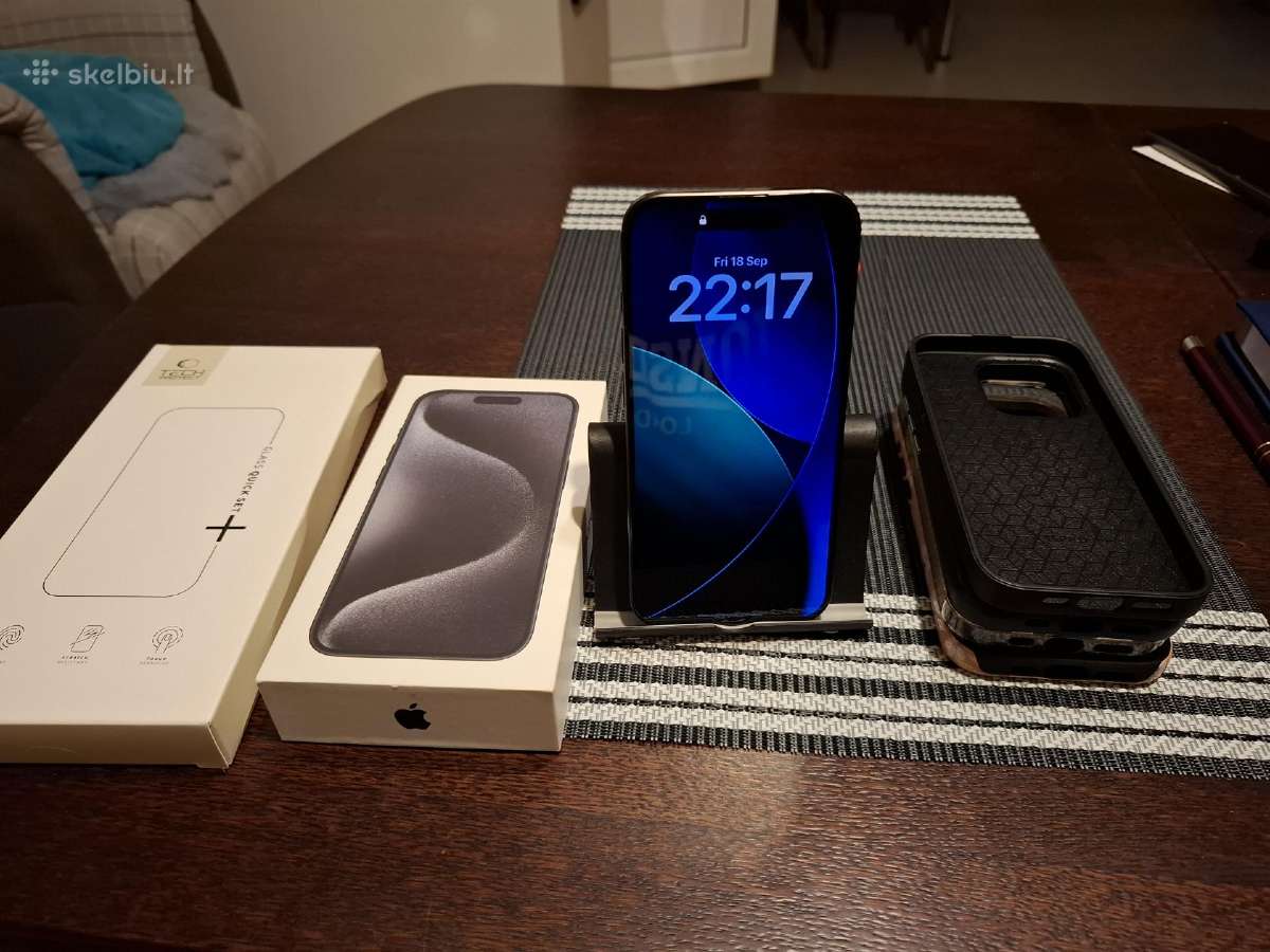 iPhone 15 Pro Titanium black - nuotraukos Nr. 16