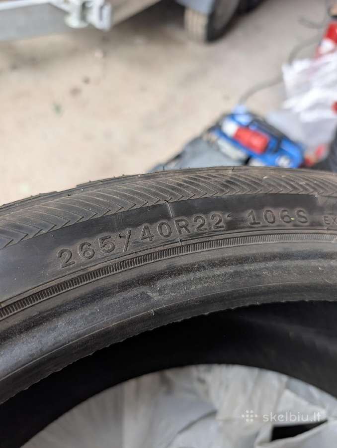 Parduodu ziemines padangas 265/40r22 - nuotraukos Nr. 5