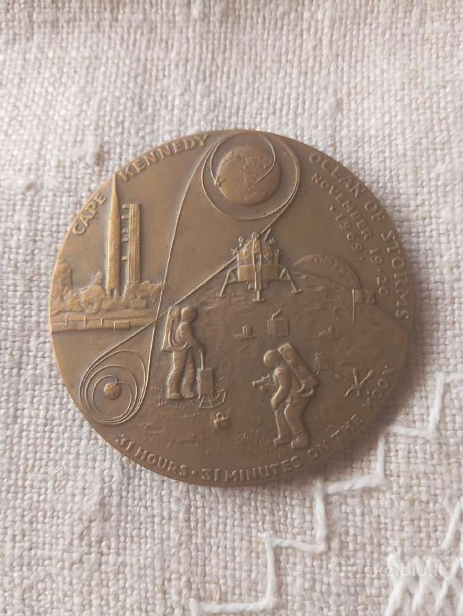 Stalo medalis Apollo 12 (bronza) - nuotraukos Nr. 2