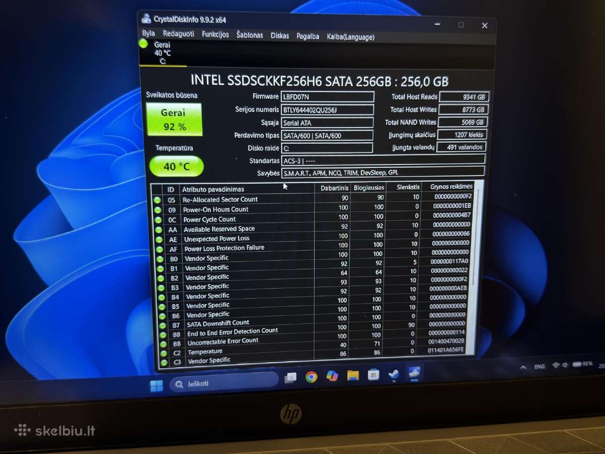 Hp Pavilion 15-cs2076nw nešiojamas kompiuteris - nuotraukos Nr. 7