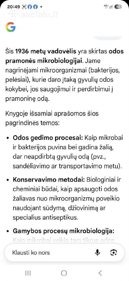 Odos žaliavos mikrobiologija - nuotraukos Nr. 5