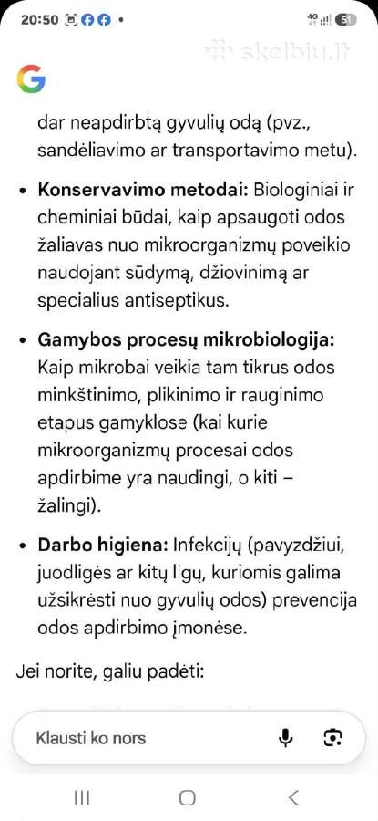 Odos žaliavos mikrobiologija - nuotraukos Nr. 6