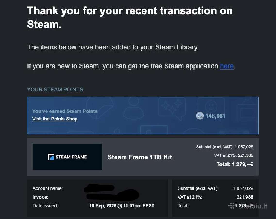 Steam Frame 1tb - nuotraukos Nr. 2