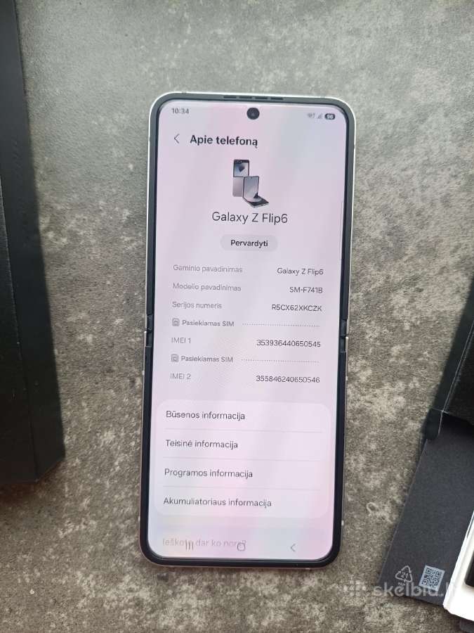 Samsung Galaxy Z Flip 6 5G - nuotraukos Nr. 4