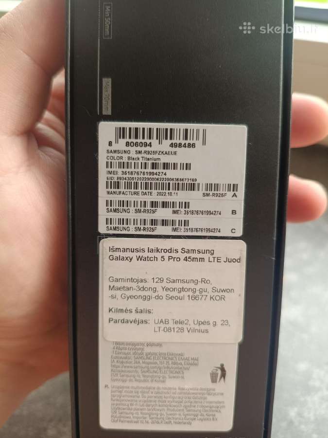 Samsung Galaxy Watch 5 Pro Lte - nuotraukos Nr. 3